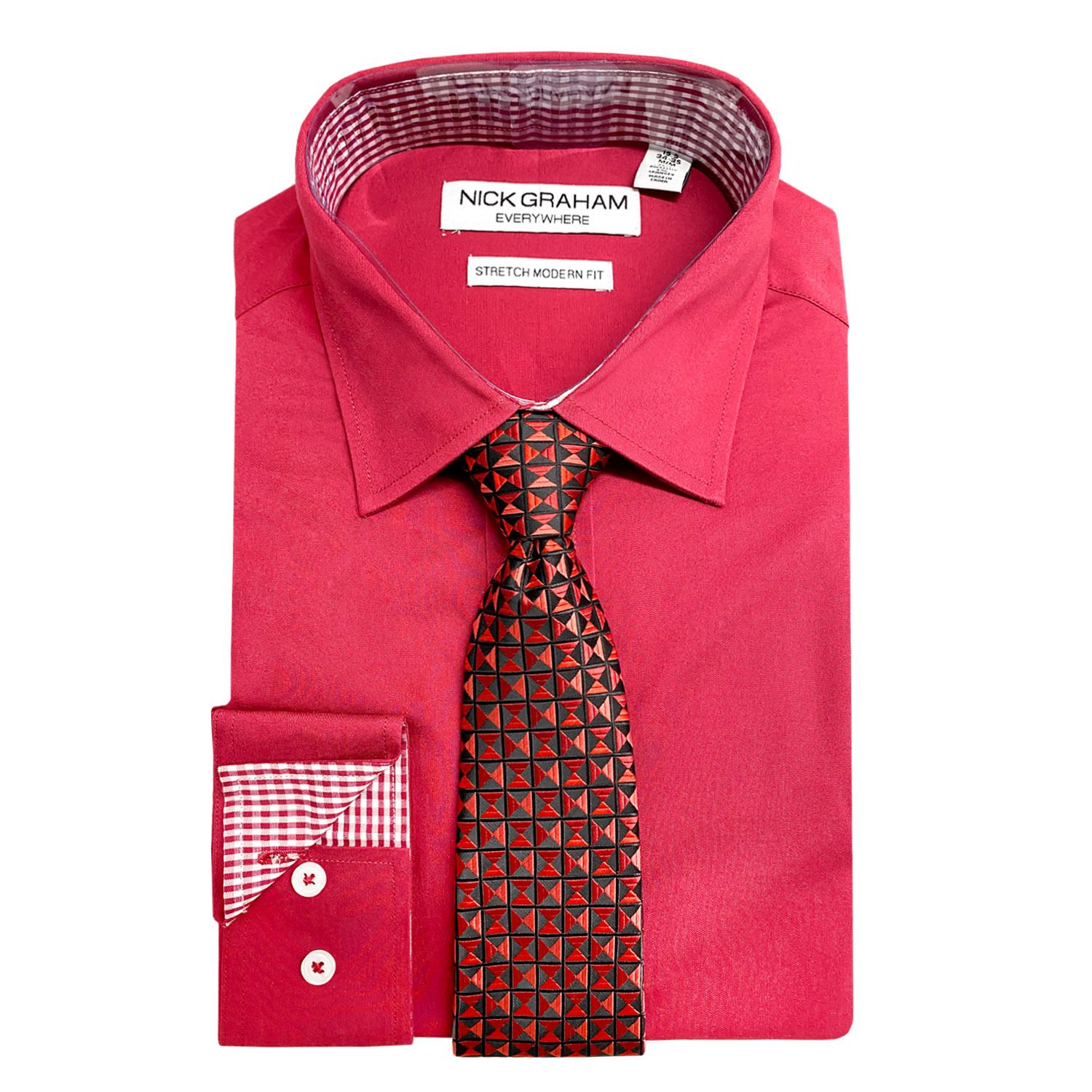 Men's Red Dress Shirts: Add Some Formal ...
